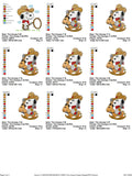 Snoopy Cowboy Embroidery Pack – 3 Unique Designs in Multiple Sizes