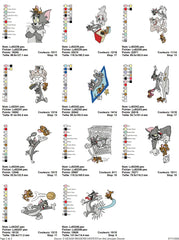 Tom & Jerry Ultimate Embroidery Pack – 23 Designs for Endless Creativity!