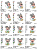 Mickey & Minnie Mouse Embroidery Design Pack – Multi-Size Collection