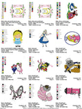 Magical Alice in Wonderland Embroidery Design Pack - 80 Unique Patterns!