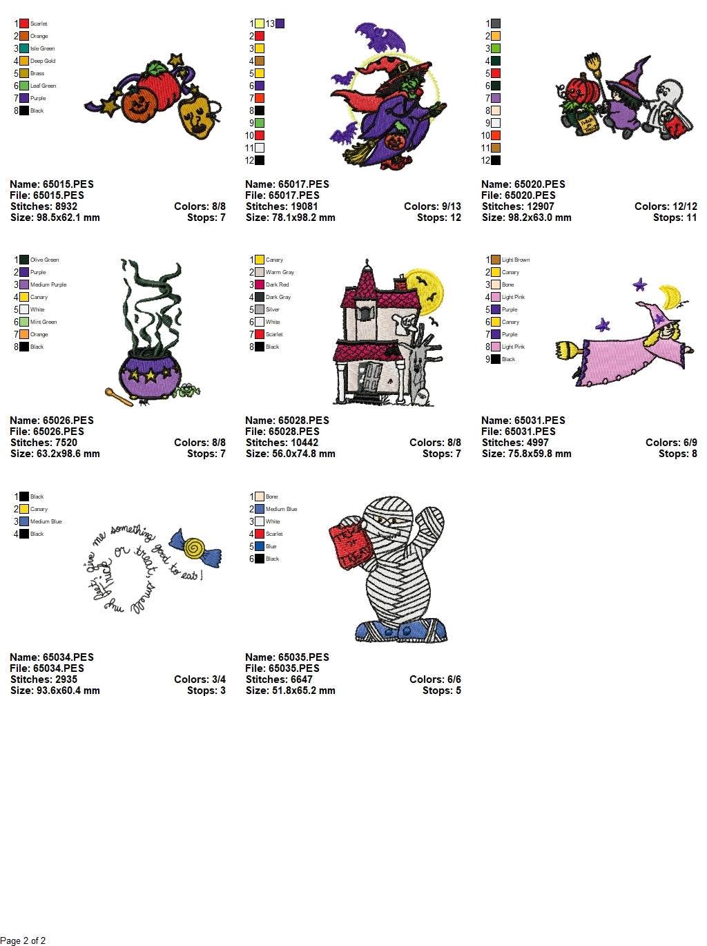 Halloween Bundle 3 - 20 Embroidery Designs