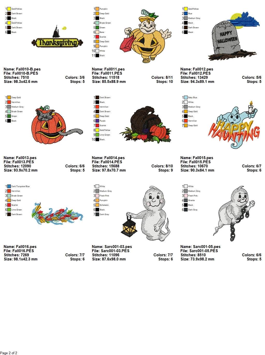 Halloween Bundle 6 - 20 Embroidery Designs