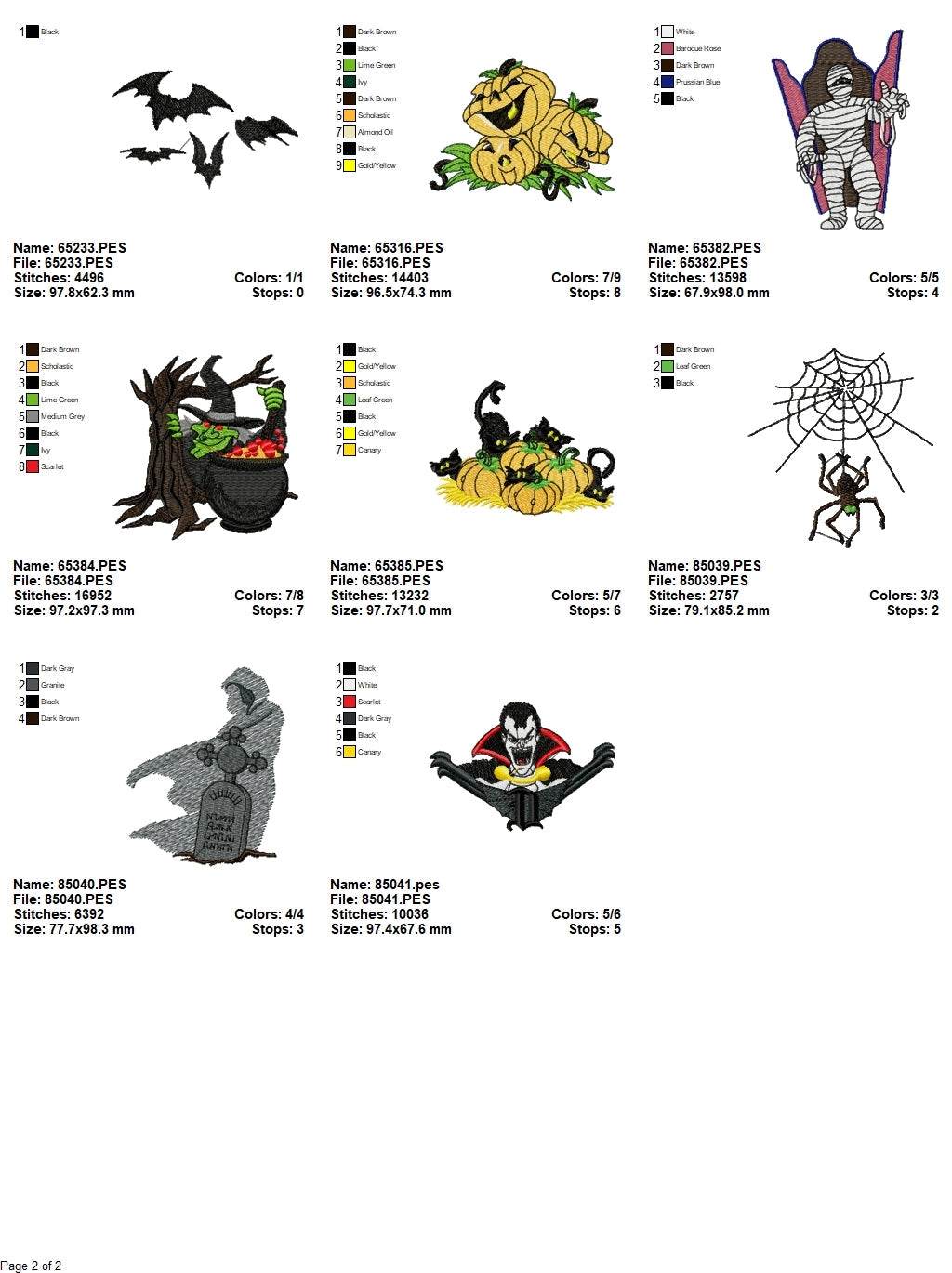 Halloween Bundle 4 - 20 Embroidery Designs