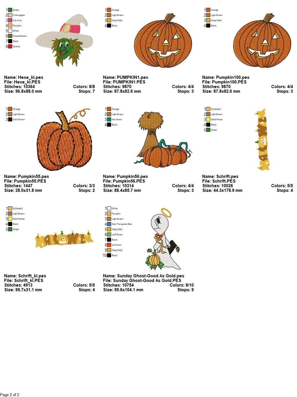 Halloween Bundle 7 - 20 Embroidery Designs