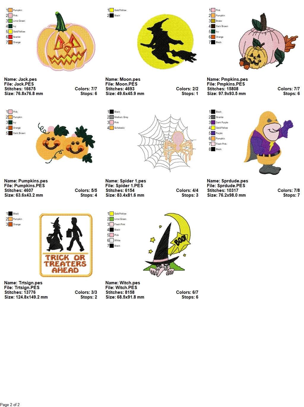Halloween Bundle 9 - 20 Embroidery Designs