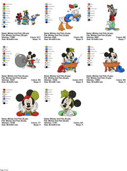 Mickey and Pals- Pack of 20 Designs - Embroidery Design