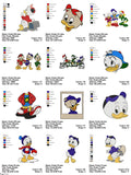 Huey, Dewey and Louie - Pack of 26 Designs - Embroidery Design