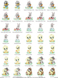 Baby Looney Toons Character Embroidery Pack – 15 Designs in Multiple Sizes