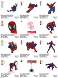 Spiderman Pack of 37 designs - Embroidery Design