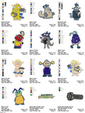 Monsters-Monsterware - Pack of 44 Designs - Embroidery Design