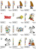 Asterix & Obelix - Pack of 42 Designs - Embroidery Design