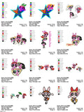 The Powerpuff Girls - Pack of 66 Designs - Embroidery Design