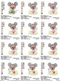 Mickey & Minnie Mouse Embroidery Design Pack – Multi-Size Collection