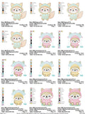 Cuddly Bunny & Fox Friends Embroidery Designs Pack