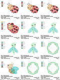 Garden Friends Embroidery Collection -14 Enchanting Designs in Multiple Sizes