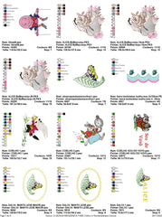 Magical Alice in Wonderland Embroidery Design Pack - 80 Unique Patterns!