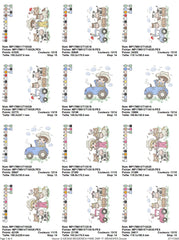 Ultimate Baby and Farm Embroidery Pack – 24 Designs in Multiple Sizes for Endless Creativity