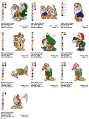 Gnomes - Pack of 34 Designs - Embroidery Design