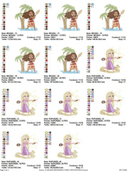 Ultimate Fairy Tale Embroidery Pack – 8 Princess & Character Designs - 6 sizes