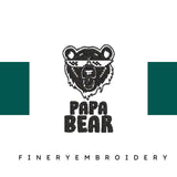 Papa-Bear - Father Embroidery Design - FineryEmbroidery