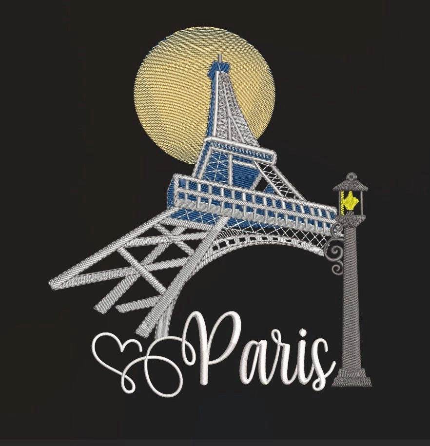 Paris Eiffel Tower : Embroidery Design - FineryEmbroidery