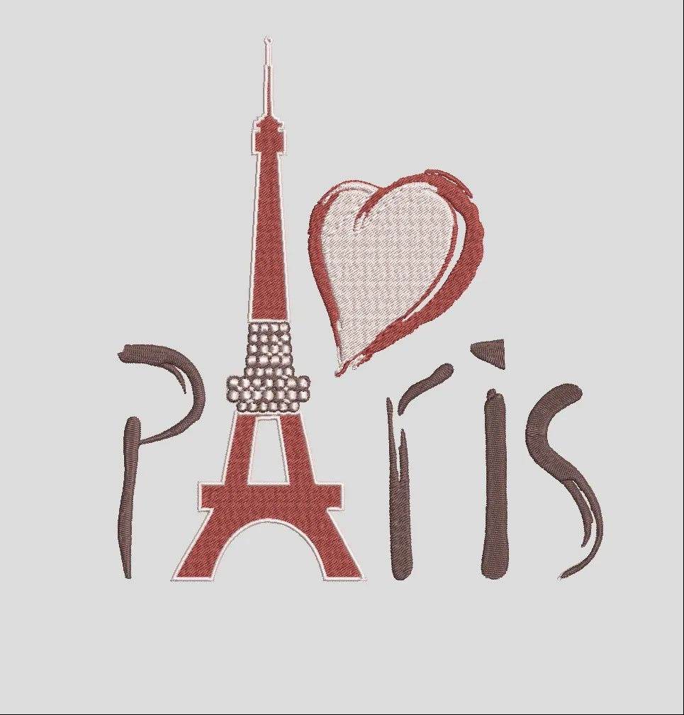 Paris French Touch - Pack of 4 Designs - Embroidery Designs - FineryEmbroidery