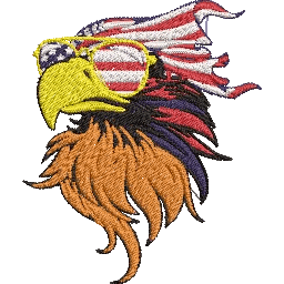 Patriotic-Eagle- Embroidery Design FineryEmbroidery