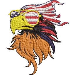 Patriotic-Eagle- Embroidery Design - FineryEmbroidery