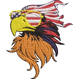 Patriotic-Eagle- Embroidery Design - FineryEmbroidery