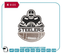 Pittsburgh Steelers Team Player : Embroidery Design - FineryEmbroidery