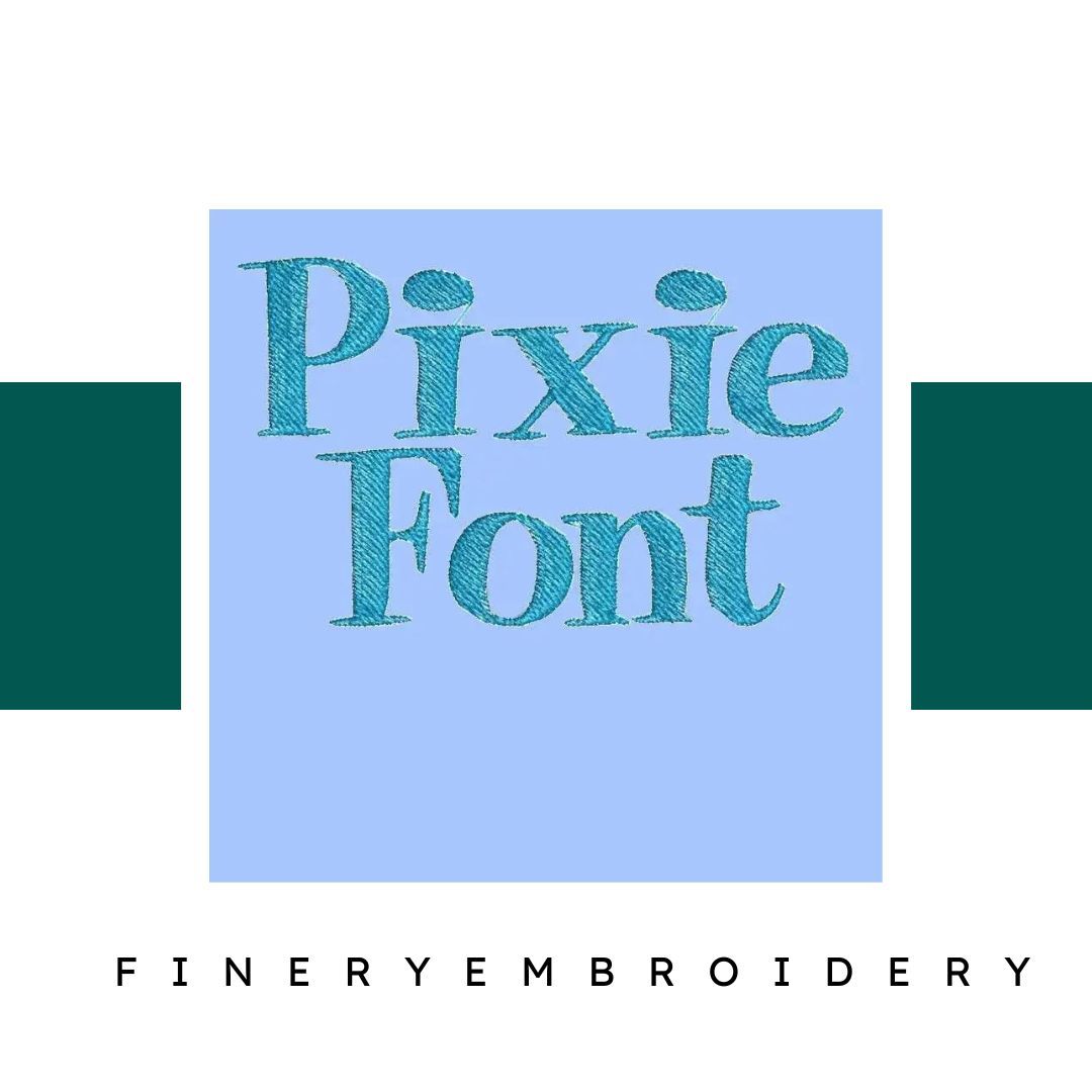 Pixie Embroidery alphabet Font Set - FineryEmbroidery