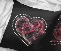 Abstract Heartline Embroidery Design – 5 Sizes for Love-Inspired Creations