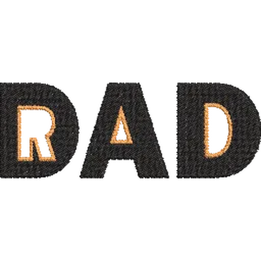 Rad-Dad - Father Embroidery Design - FineryEmbroidery