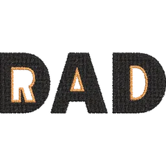 Rad-Dad - Father Embroidery Design - FineryEmbroidery