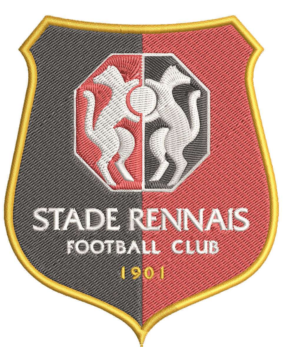 Rennes Football Team: Embroidery Design FineryEmbroidery