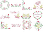 Valentine's Day Love Embroidery Collection - 13 Romantic Designs - FineryEmbroidery