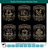 Rustic Farmhouse Kitchen Quotes Embroidery Pack - FineryEmbroidery