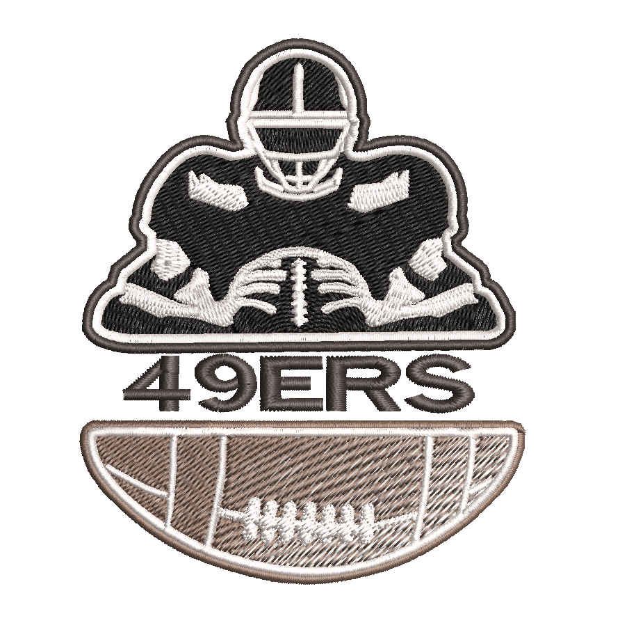 San Francisco 49ers Team Player : Embroidery Design - FineryEmbroidery