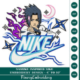 Sasuke-Inspired Nike Embroidery Design - FineryEmbroidery