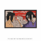 Sasuke vs Itashi Anime- Embroidery Designs - FineryEmbroidery