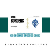 Scroll borders: Embroidery Design Pack - FineryEmbroidery