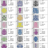 Scroll borders: Embroidery Design Pack - FineryEmbroidery