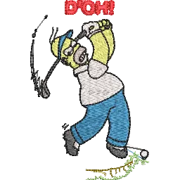 Simpsons 5 - Embroidery Design FineryEmbroidery
