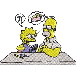 Simpsons  6 - Embroidery Design - FineryEmbroidery