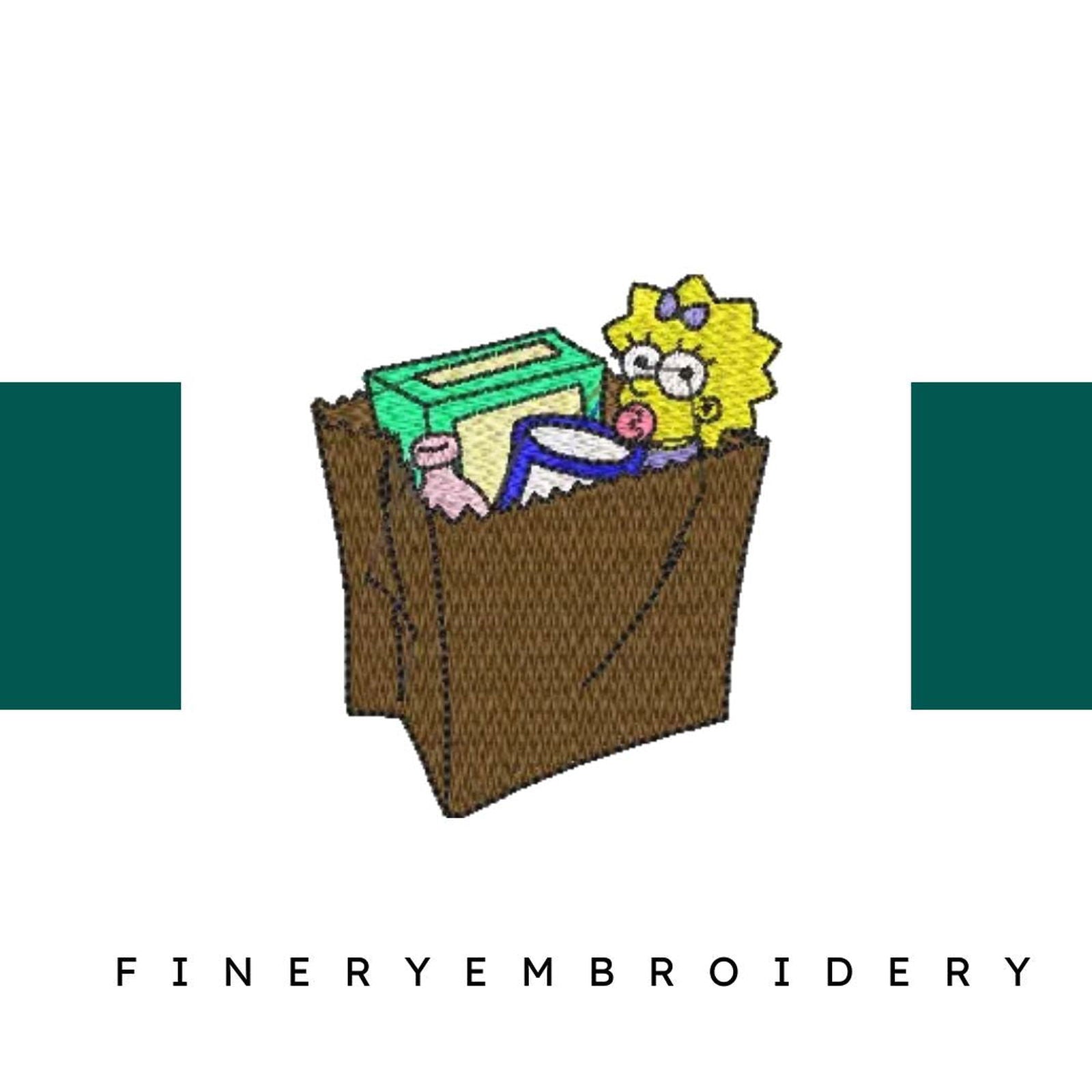 Simpsons  8 - Embroidery Design - FineryEmbroidery