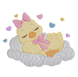 Sleeping Duckling Embroidery Design – FineryEmbroidery - FineryEmbroidery