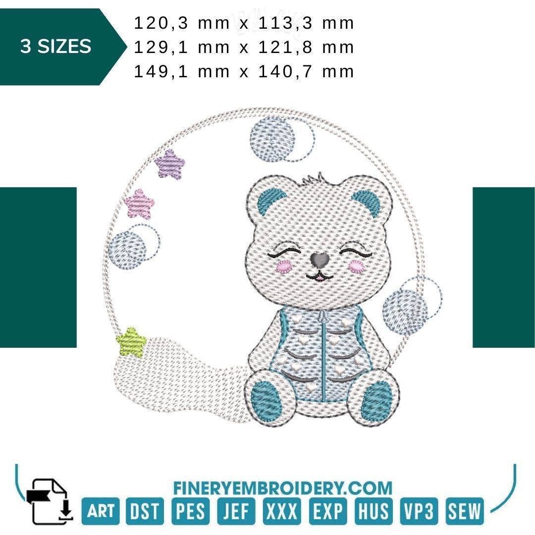 Sleepy Bear Dreams Collection - Embroidery designs - FineryEmbroidery