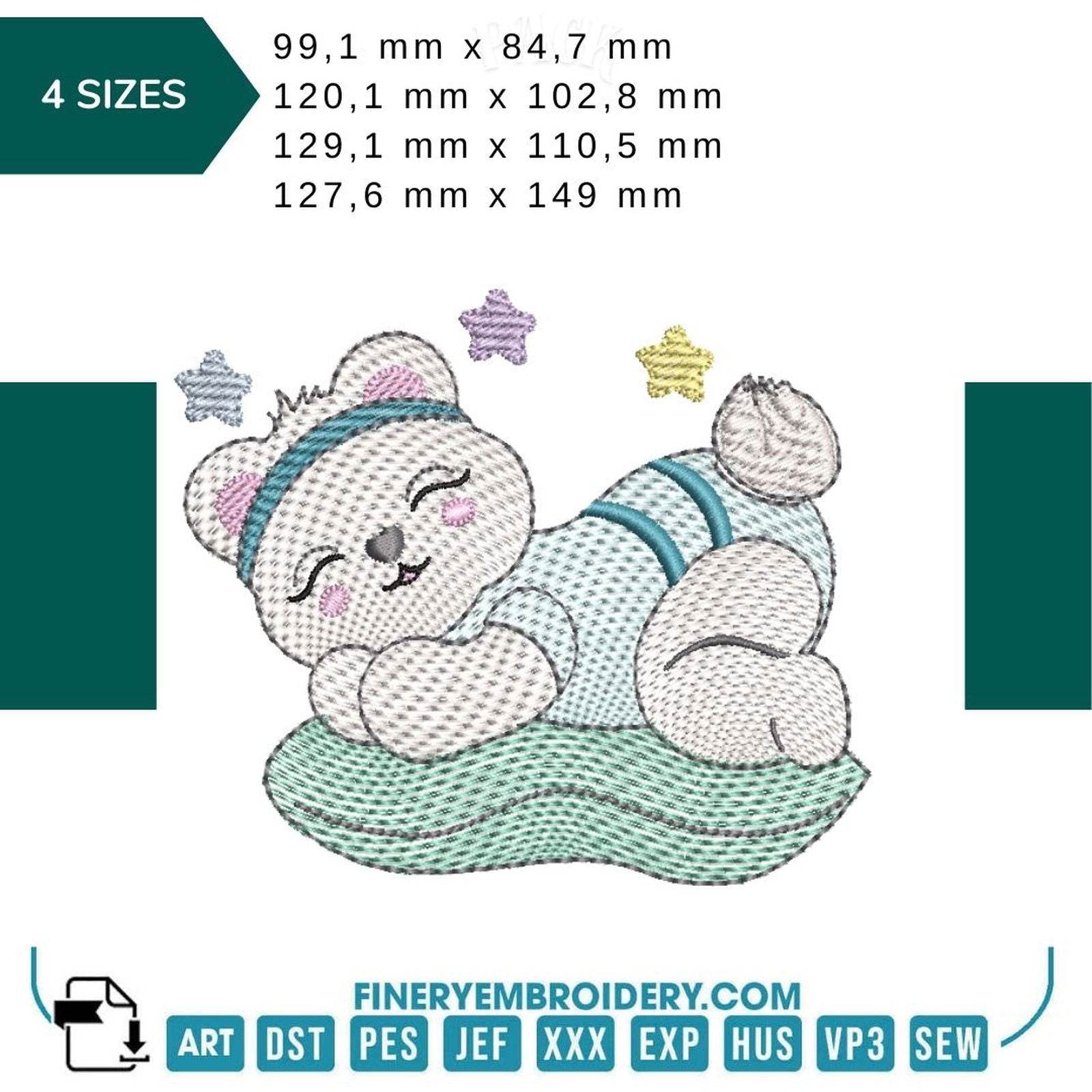 Sleepy Bear Dreams Collection - Embroidery designs - FineryEmbroidery