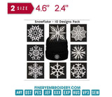 Snowflake Wonderland: Embroidery Design Pack - FineryEmbroidery