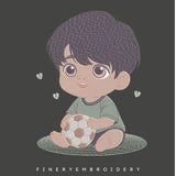 Soccer Boy Embroidery Design – FineryEmbroidery - FineryEmbroidery